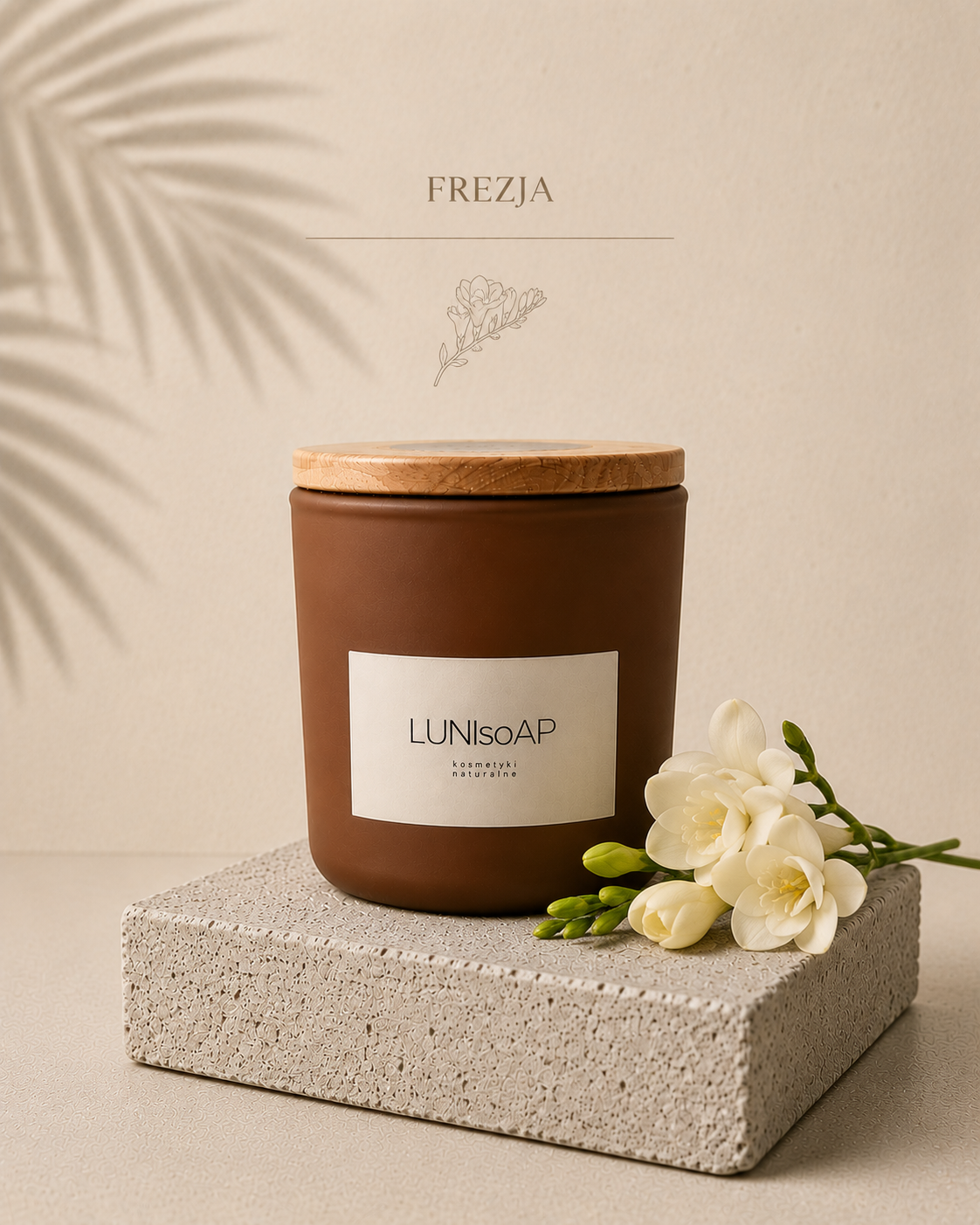 Świeca do masażu Soft Skin Frezja LUNIsoAP