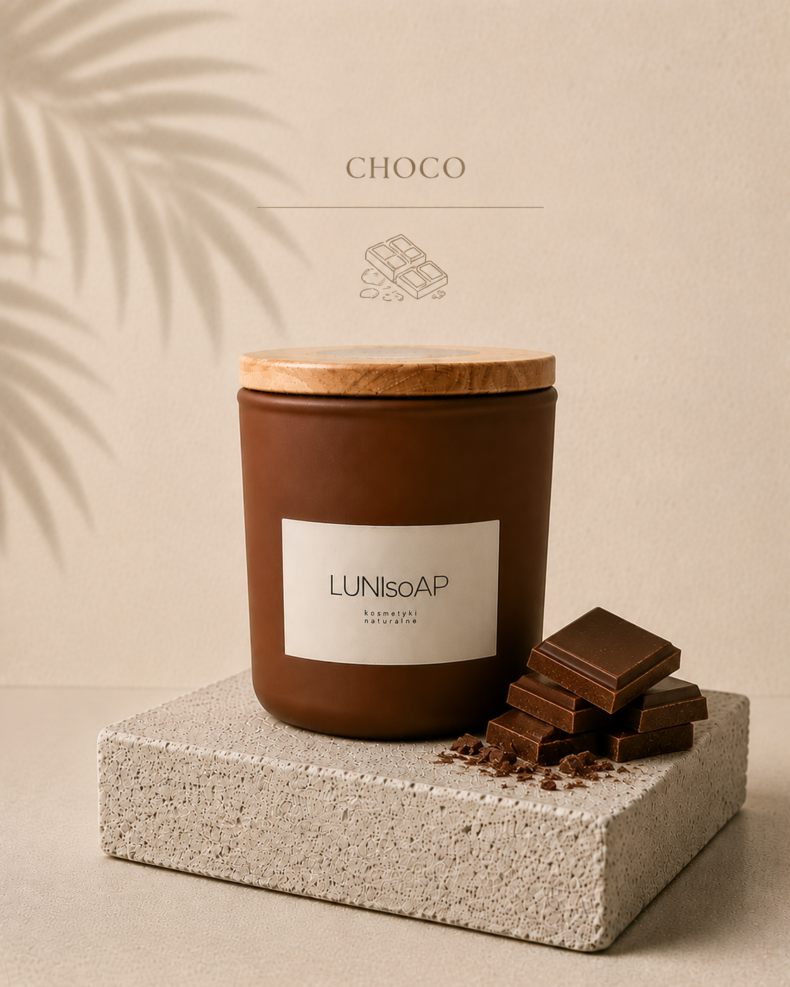 Świeca do masażu Choco LUNIsoAP